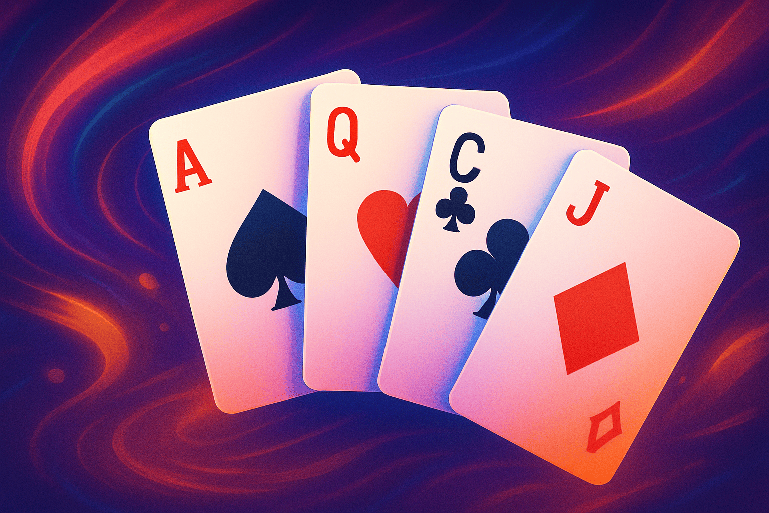 Bright game cards background